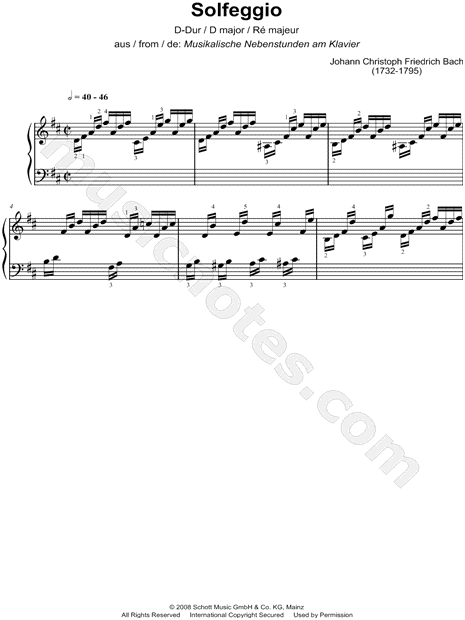 Solfeggio in D Major