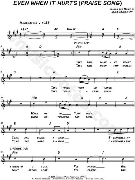 Even When It Hurts (Praise Song)