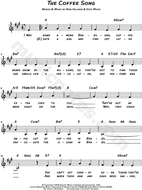 The Coffee Song
