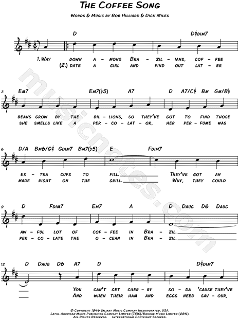 The Coffee Song