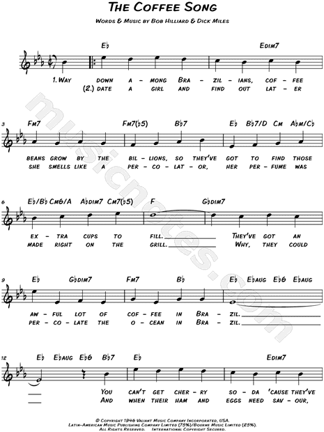 The Coffee Song