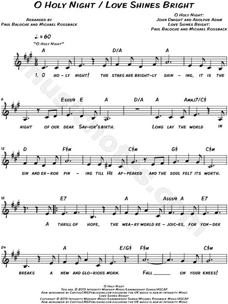 O Holy Night / Love Shines Bright