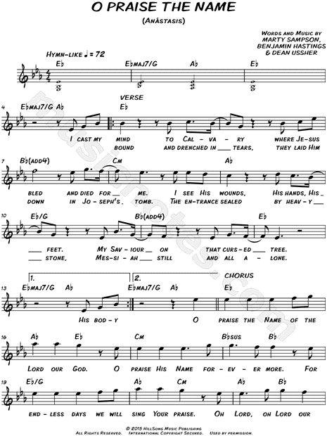 O Praise the Name (Anástasis)