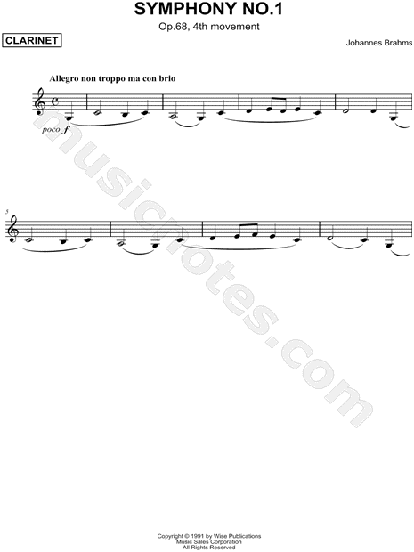 Symphony No. 1 in C Minor, Op. 68 - 4th Movement [Main Theme]