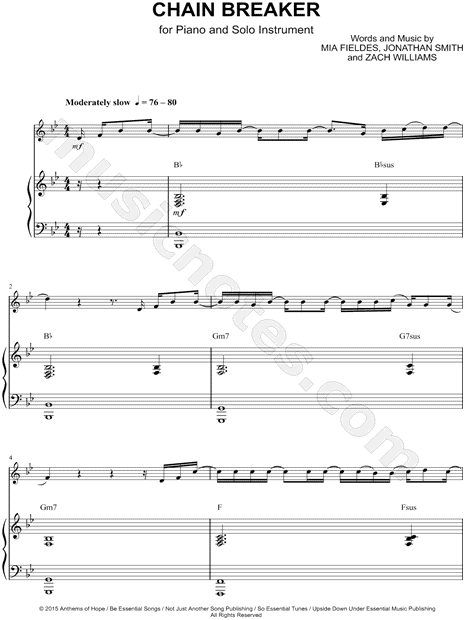 Chain Breaker - Piano Accompaniment