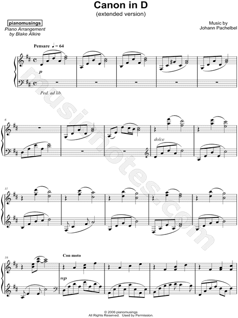 Canon in D (extended version)