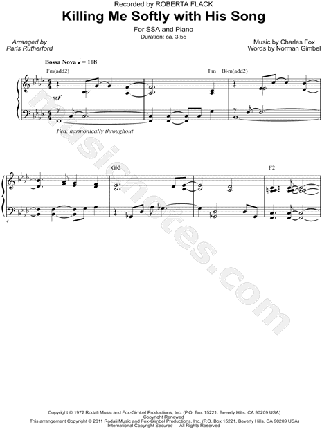 Killing Me Softly With His Song