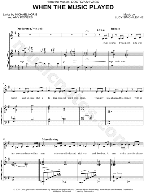 When the Music Played