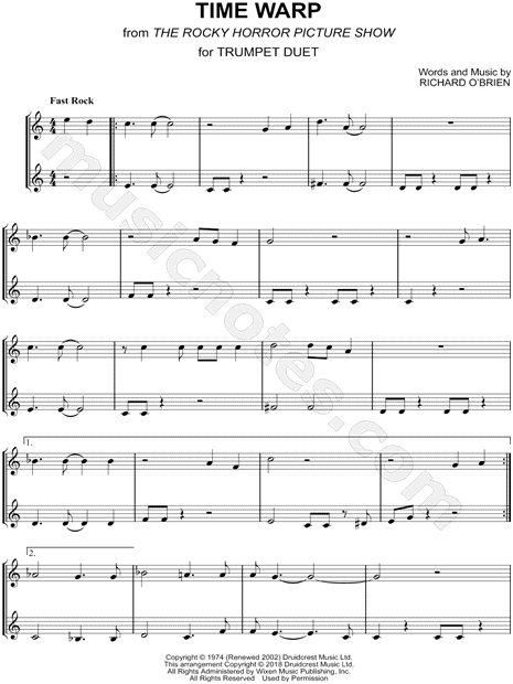 Time Warp - Trumpet Duet