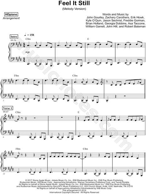 Feel It Still [melody version]