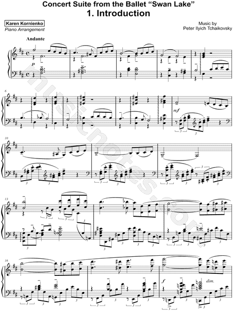 Concert Suite from the Ballet Swan Lake: 1. Introduction