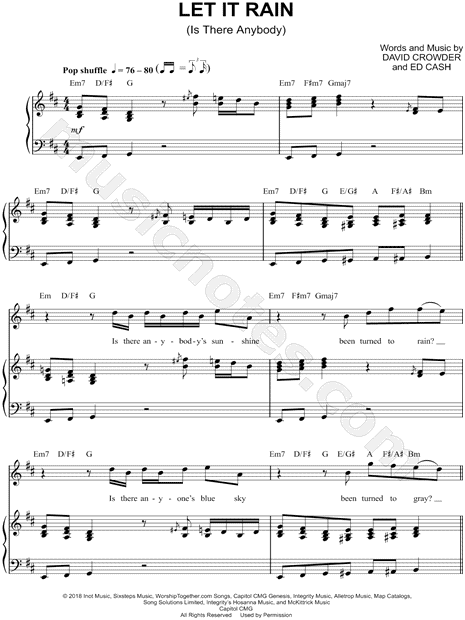 Let It Rain (Is There Anybody)