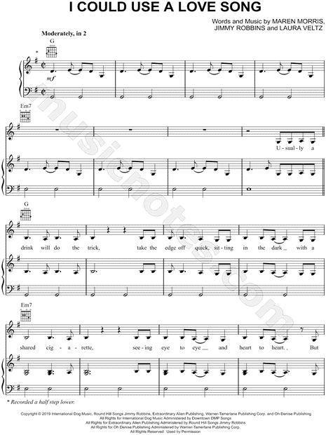 I Could Use a Love Song