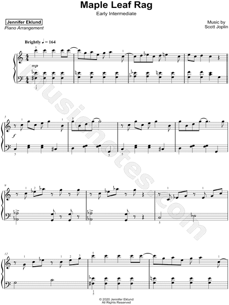 Maple Leaf Rag [early intermediate]