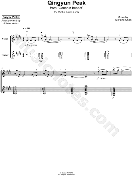 Qingyun Peak - Violin & Guitar