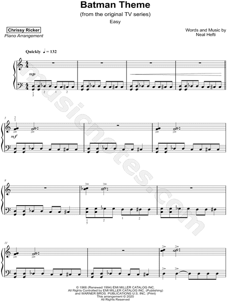 Batman Theme [easy]