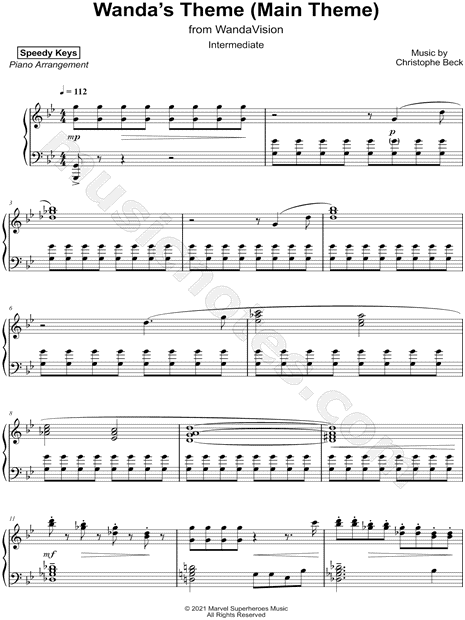WandaVision Main Theme [intermediate]