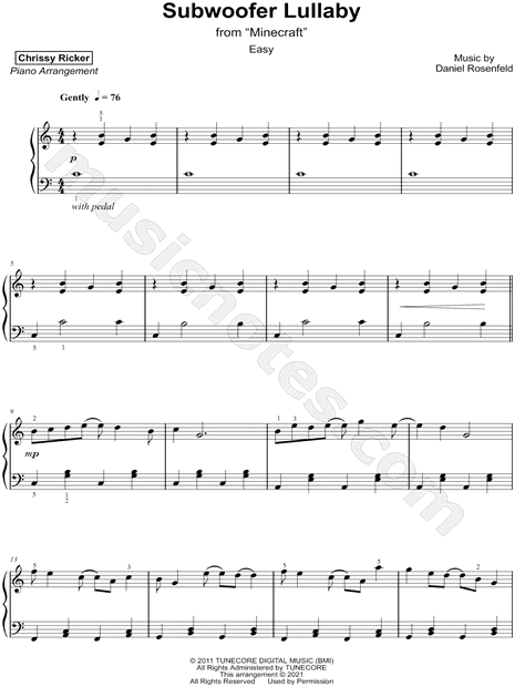 Subwoofer Lullaby [easy]