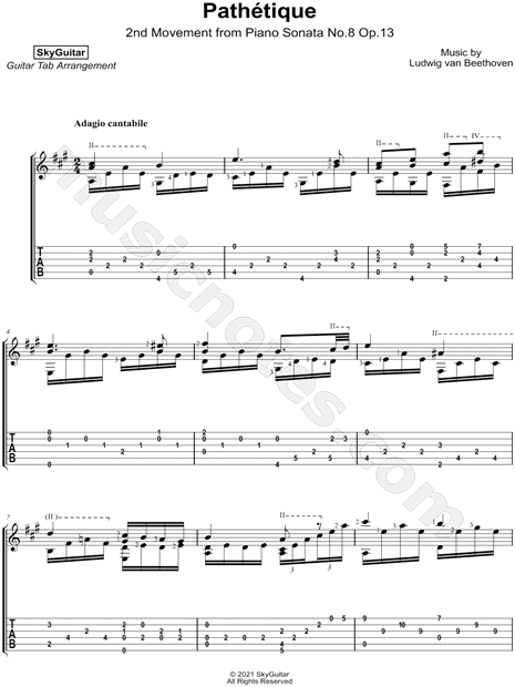 Pathetique (2nd Movement from Piano Sonata No. 8, Op. 13)