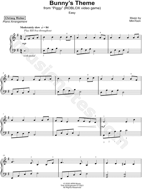 Bunny's Theme [easy]