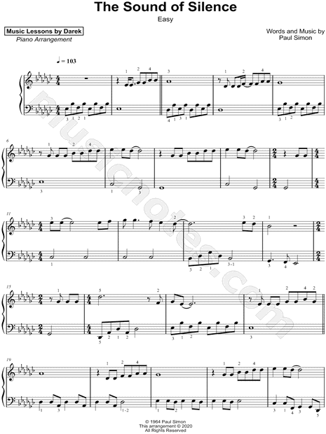 The Sound of Silence [easy]