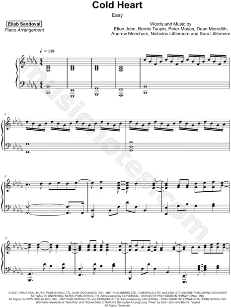 Cold Heart [easy]