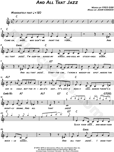 And All That Jazz