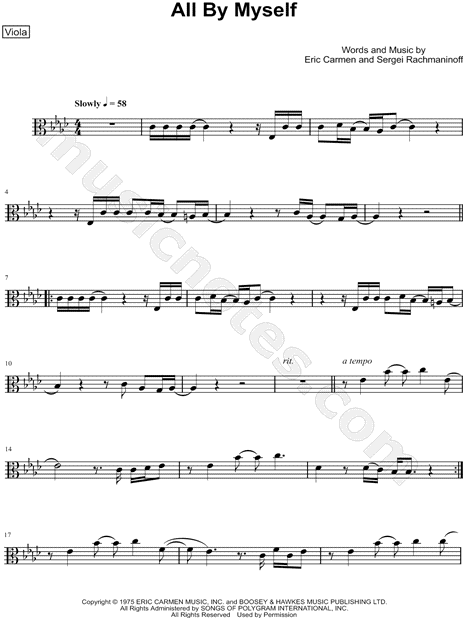 All By Myself - Viola