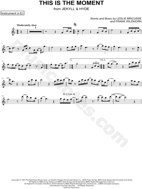 This Is the Moment - Eb Instrument