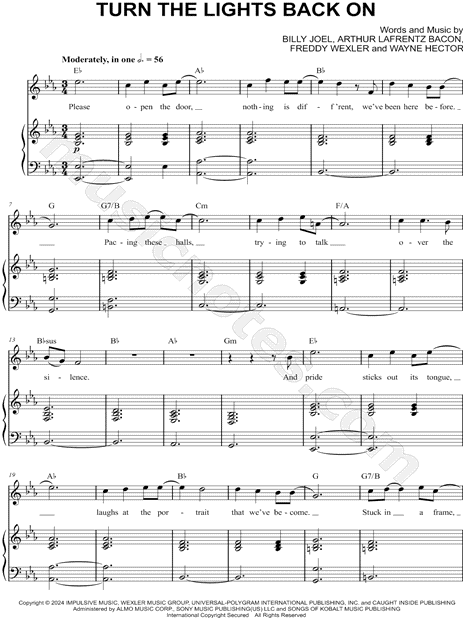 Turn the Lights Back On - Billy Joel