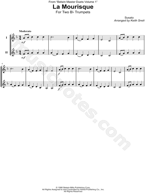 La Mourisque - Trumpet Duet