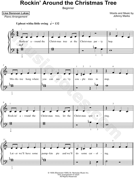 Rockin' Around the Christmas Tree [beginner]