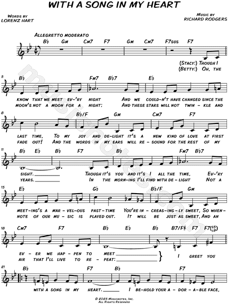 With a Song in My Heart