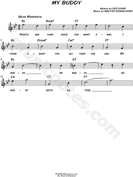 My Buddy [chorus only]