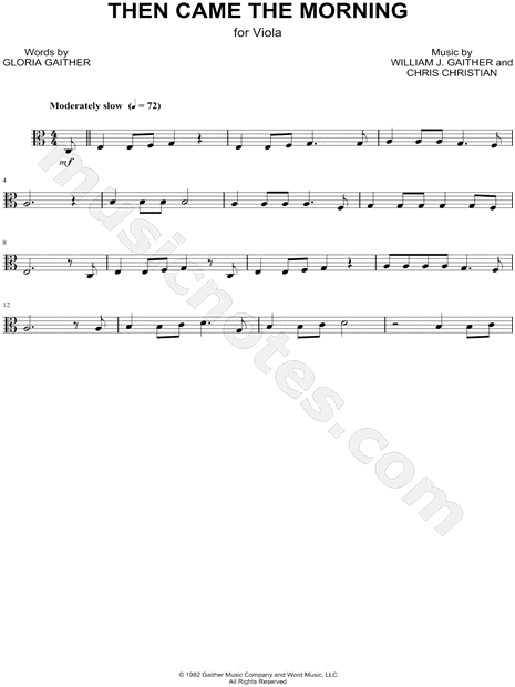 Then Came the Morning - Viola