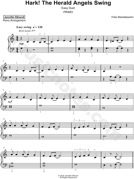 Hark! The Herald Angels Swing [easy]