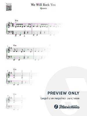 We Will Rock You I Queen I Easy Piano Tutorial I Sheet Music for Beginners