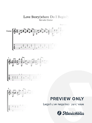 Love Story (Where Do I Begin)
