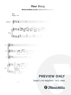Your Song (Vocal Trio - (SSA)
