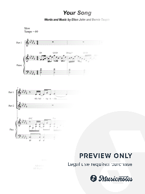 Your Song (2-part choir)