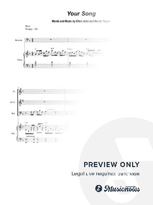 Your Song (Woodwind Quartet and Piano)