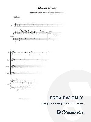 Moon River (Woodwind Quartet and Piano)