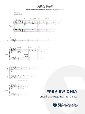 All Is Well (2-part choir - (TB)
