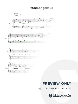 Panis Angelicus (Duet for Soprano and Alto Solo - Piano Accompaniment)