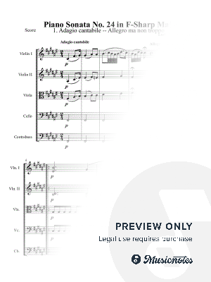Beethoven: Piano Sonata No. 24, Movement 1 (Original Key)