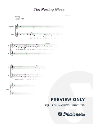 The Parting Glass (Duet for Soprano and Alto Solo)