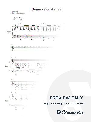 Beauty For Ashes (Unison choir)