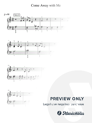 Come Away with Me - Intermediate