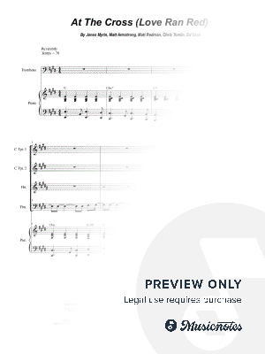 At the Cross (Love Ran Red) (Brass Quartet and Piano)