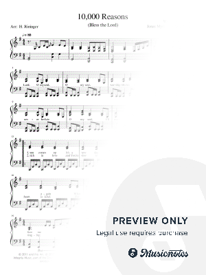 10,000 Reasons (Bless the Lord) - G major